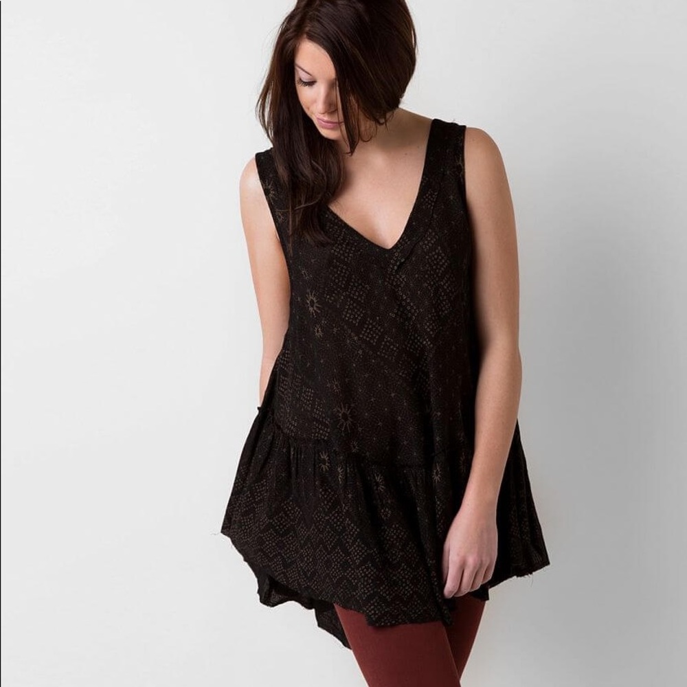 Free People Flowy Tunic Tank Top Size S
